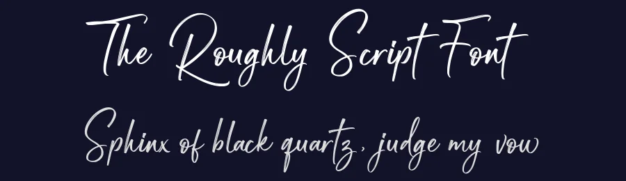 The Roughly Script Font by [email protected] — Script Handwritten Font — thumbnail 2