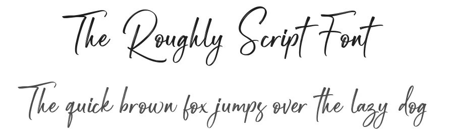 The Roughly Script Font by [email protected] — Script Handwritten Font