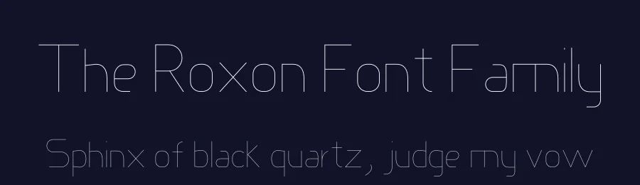 The Roxon Font Family by Fo Da — Sans Serif Font — thumbnail 2