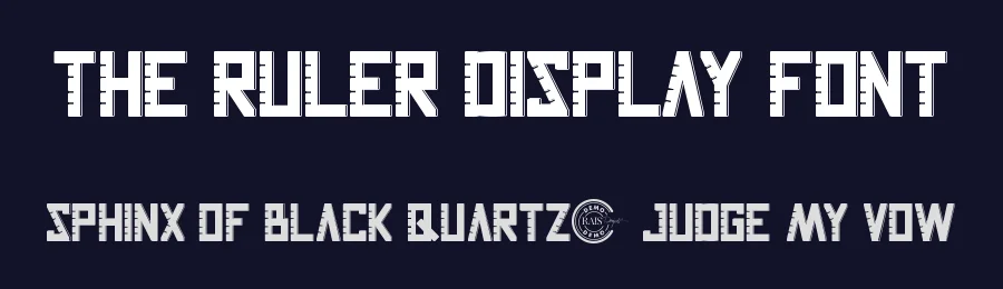 The Ruler Display Font by RaisProject — Sans Serif Font — thumbnail 2