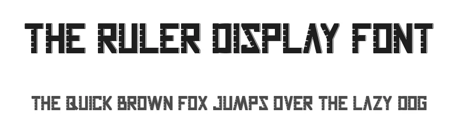 The Ruler Display Font by RaisProject — Sans Serif Font