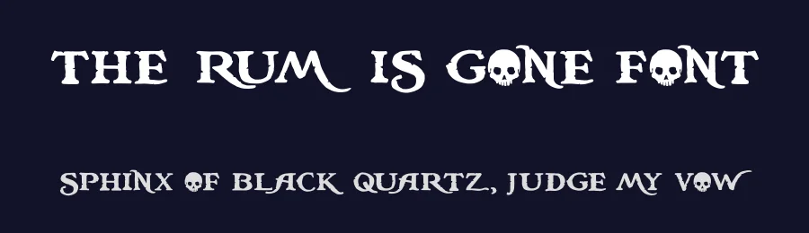 The Rum Is Gone Font by JoannaVu — Display Font — thumbnail 2