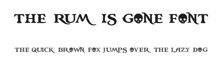 The Rum Is Gone Font by JoannaVu — Display Font