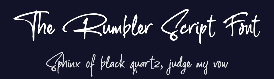 The Rumbler Script Font by GemesFont — Script Handwritten Font — thumbnail 2