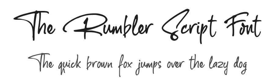 The Rumbler Script Font by GemesFont — Script Handwritten Font
