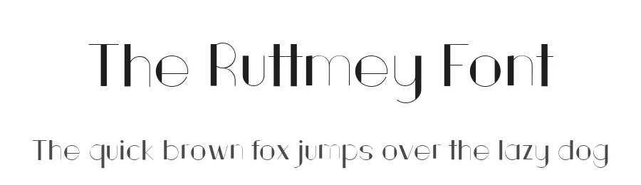 The Ruttmey Font by Artiqlogy — Sans Serif Font