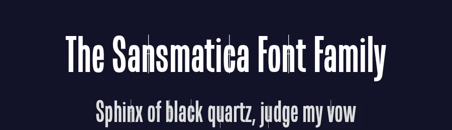 The Sansmatica Font Family by Fontop — Display Font — thumbnail 2