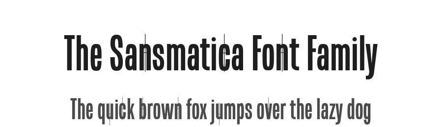 The Sansmatica Font Family by Fontop — Display Font