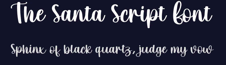 The Santa Script Font by creativeletter — Script Handwritten Font — thumbnail 2