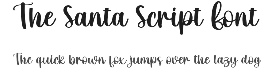 The Santa Script Font by creativeletter — Script Handwritten Font