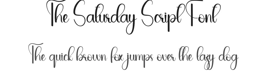 The Saturday Script Font by andikastudio — Script Handwritten Font