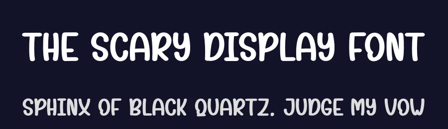 The Scary Display Font by andikastudio — Display Font — thumbnail 2