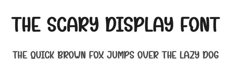 The Scary Display Font by andikastudio — Display Font