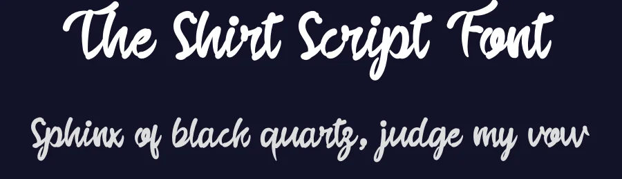The Shirt Script Font by andikastudio — Script Handwritten Font — thumbnail 2