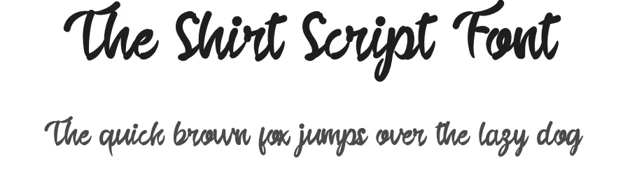 The Shirt Script Font by andikastudio — Script Handwritten Font