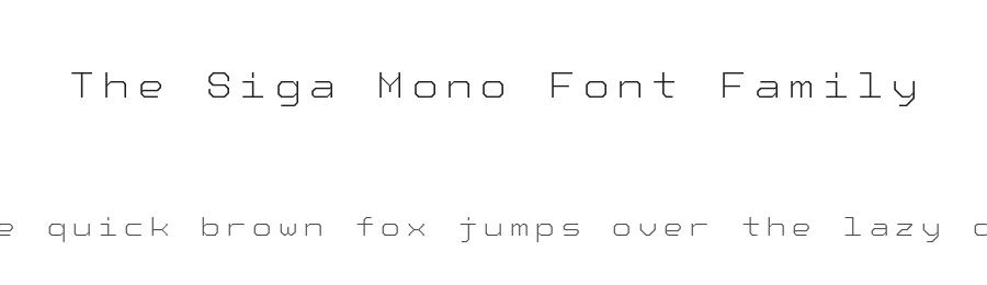 The Siga Mono Font Family by Greentrik6789 — Display Font