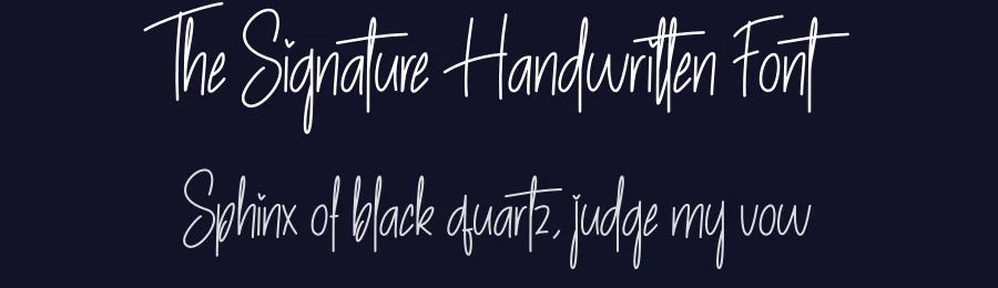 The Signature Handwritten Font by creativeletter — Script Handwritten Font — thumbnail 2