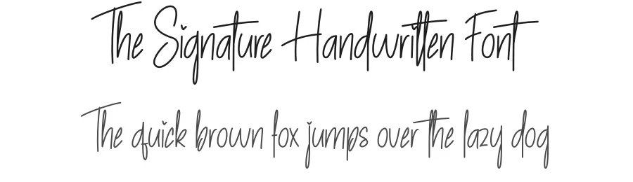 The Signature Handwritten Font by creativeletter — Script Handwritten Font