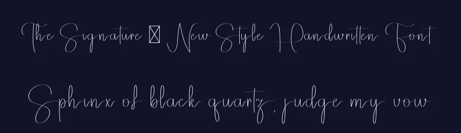 The Signature – New Style Handwritten Font by freshtypeink — Script Handwritten Font — thumbnail 2