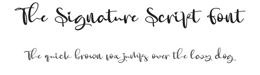 The Signature Script Font by creativeletter — Script Handwritten Font