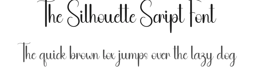 The Silhouette Script Font by andikastudio — Script Handwritten Font