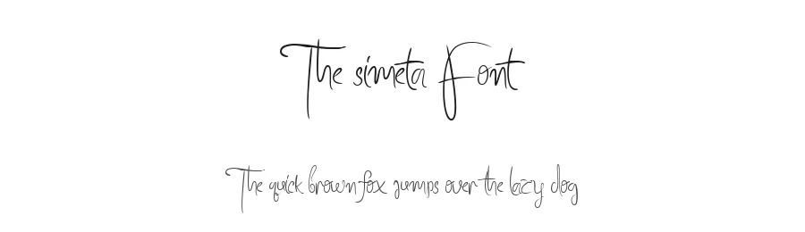The simeta Font by imiftype — Script Handwritten Font