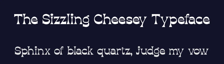 The Sizzling Cheesey Typeface by timelesstype.co — Display Font — thumbnail 2