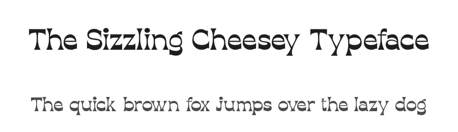 The Sizzling Cheesey Typeface by timelesstype.co — Display Font