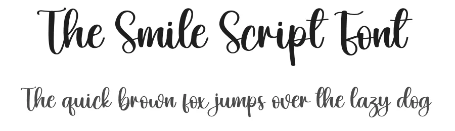 The Smile Script Font by creativeletter — Script Handwritten Font