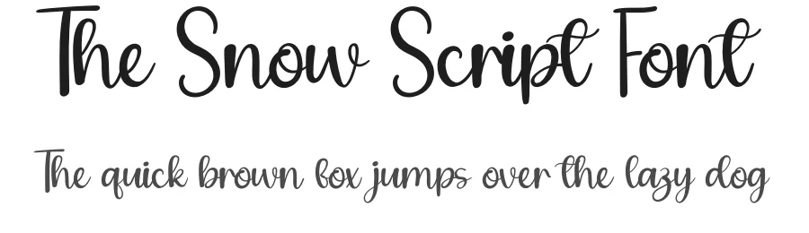 The Snow Script Font by andikastudio — Script Handwritten Font