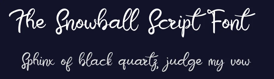 The Snowball Script Font by kateengciu — Script Handwritten Font — thumbnail 2