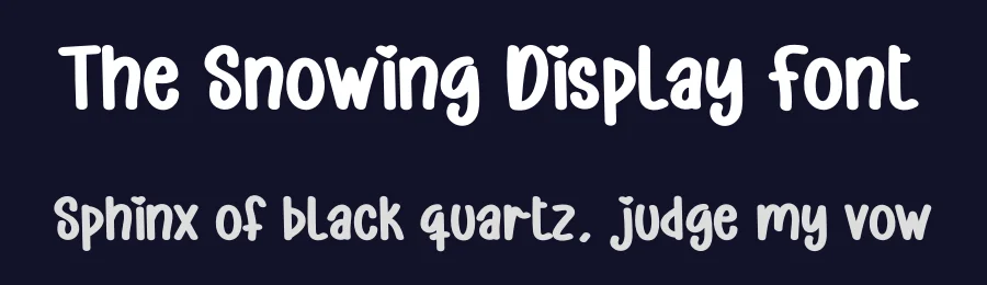 The Snowing Display Font by andikastudio — Display Font — thumbnail 2
