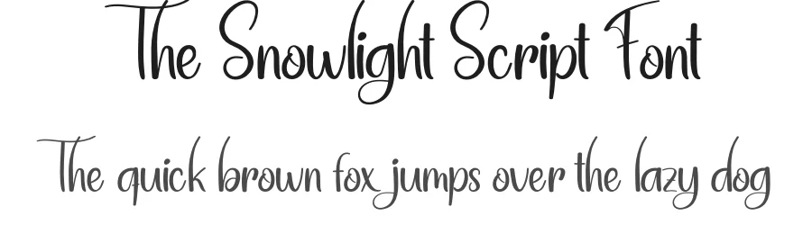 The Snowlight Script Font by andikastudio — Script Handwritten Font