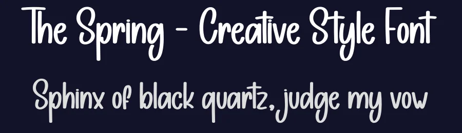 The Spring – Creative Style Font by andikastudio — Display Font — thumbnail 2