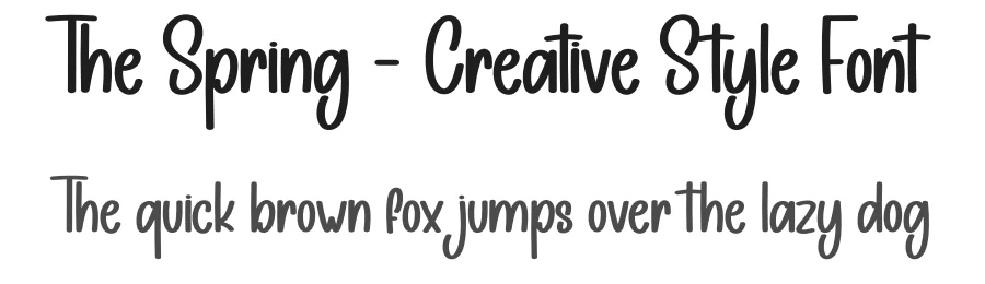 The Spring – Creative Style Font by andikastudio — Display Font