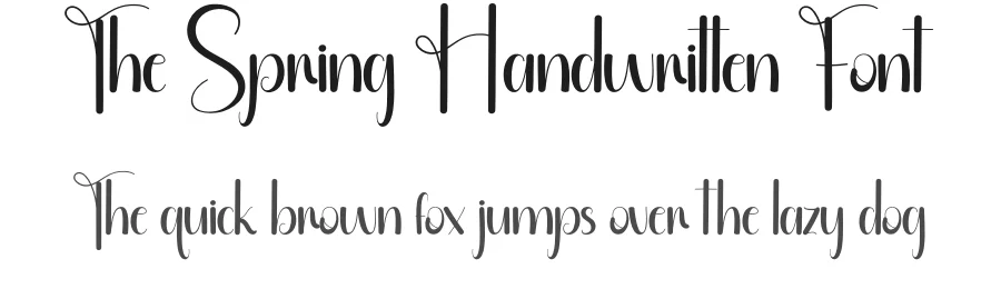 The Spring Handwritten Font by andikastudio — Script Handwritten Font
