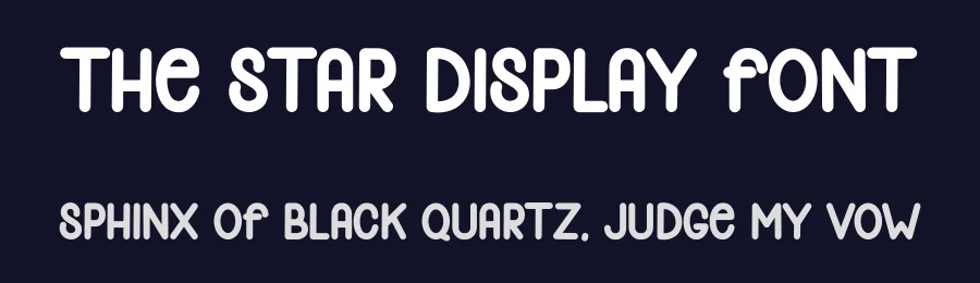 The Star Display Font by freshtypeink — Display Font — thumbnail 2