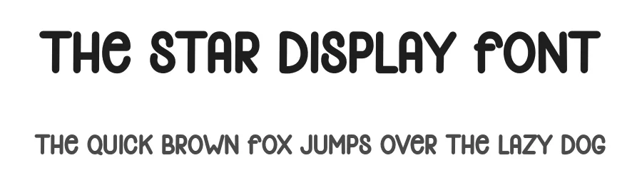 The Star Display Font by freshtypeink — Display Font