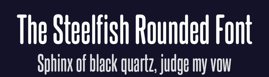 The Steelfish Rounded Font by Typodermic — Decorative Font — thumbnail 2