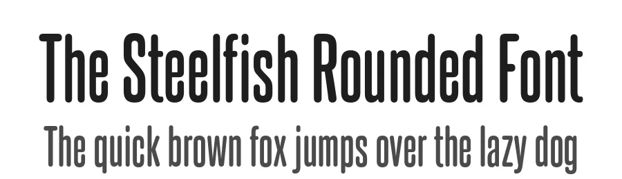 The Steelfish Rounded Font by Typodermic โ Decorative Font