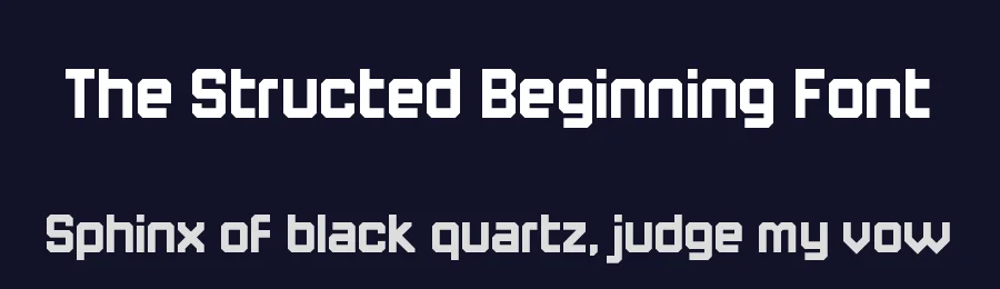 The Structed Beginning Font by Chequered Ink — Display Font — thumbnail 2