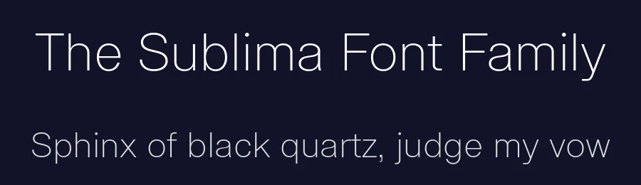 The Sublima Font Family by Sublima — Sans Serif Font — thumbnail 2
