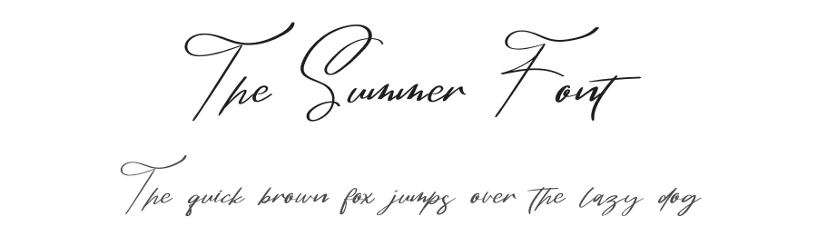 The Summer Font by el hotcig — Script Handwritten Font