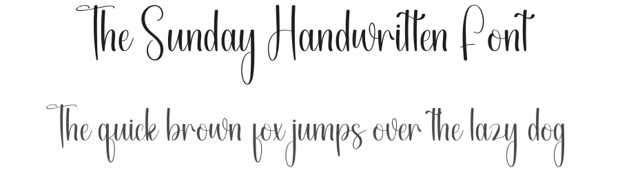 The Sunday Handwritten Font by andikastudio — Script Handwritten Font