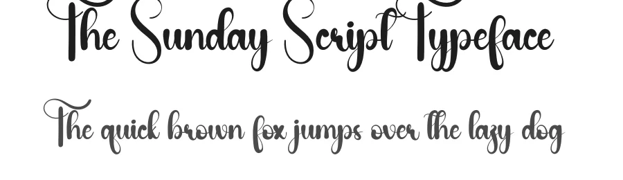 The Sunday Script Typeface by andikastudio — Script Handwritten Font