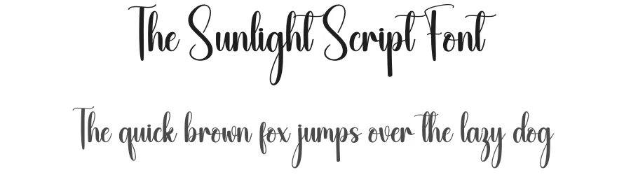 The Sunlight Script Font by creativeletter — Script Handwritten Font
