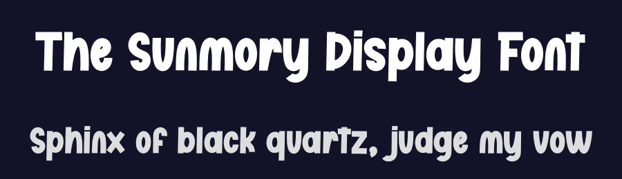 The Sunmory Display Font by creativeletter — Display Font — thumbnail 2