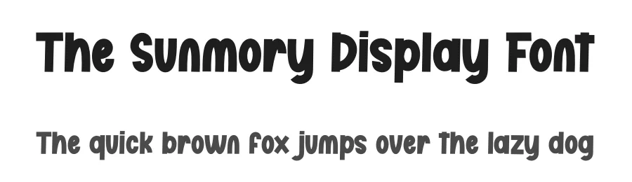 The Sunmory Display Font by creativeletter — Display Font