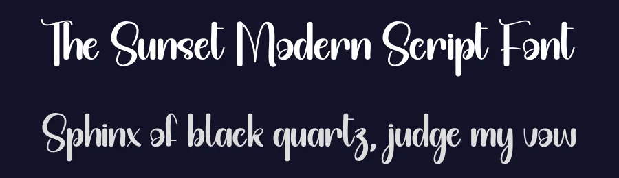 The Sunset Modern Script Font by creativeletter — Script Handwritten Font — thumbnail 2