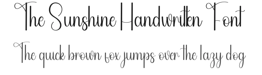 The Sunshine Handwritten Font by andikastudio — Script Handwritten Font